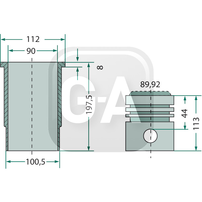 Kit cylindree tracteur Fendt